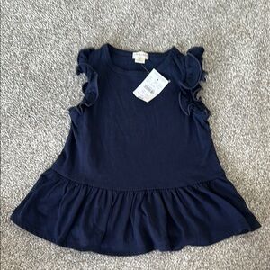 Cat & Jack Blue Ruffle Sleeve Blouse